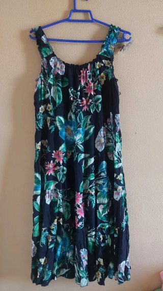 Vestido estampado floral talla única