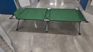 Cama Camping Plegable Verde