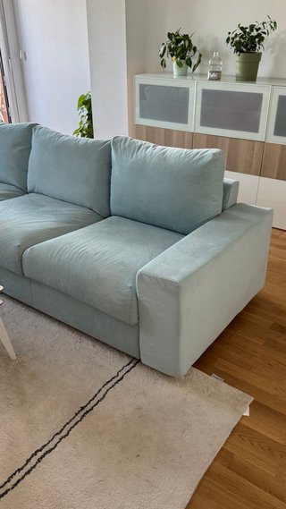 Sofá IKEA VIMLE 3 plazas azul claro