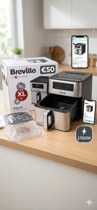 Freidora de aire Breville Halo Air 9L