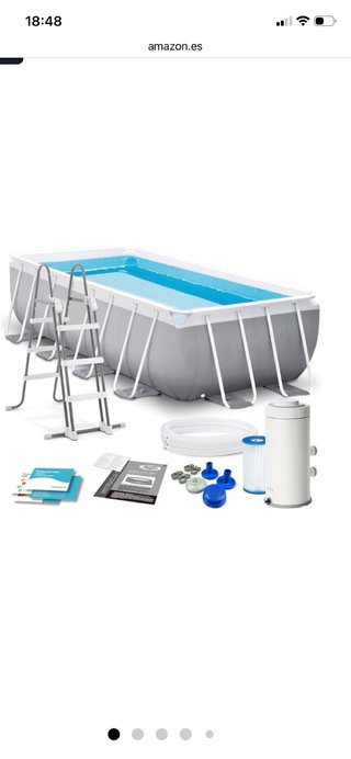 Lona Piscina Rectangular Intex de segunda mano