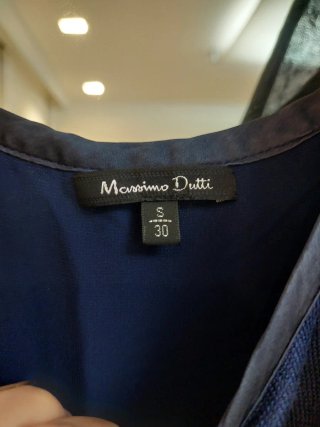 Vestido Massimo Dutti Azul Talla S