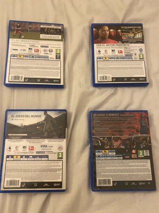Fifa 16, Fifa 17, Fifa 18, NBA 2k15