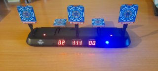 Lote:Diana electrónica+pistola Nerf Élite 2.0