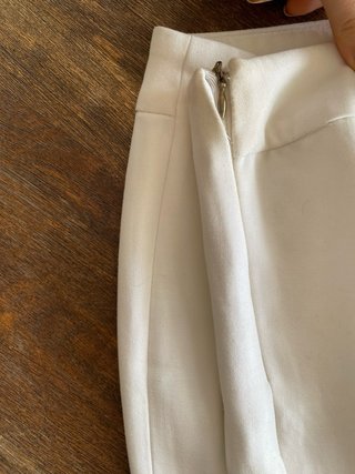 Pantalón sastre Zara blanco cremallera