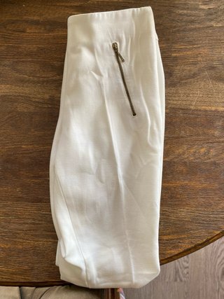 Pantalón sastre Zara blanco cremallera