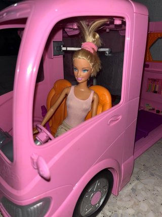 Caravana Barbie Rosa