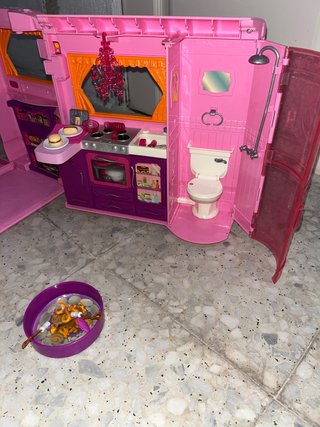 Caravana Barbie Rosa