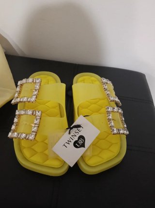 Sandalias Twinset Mujer Verano Brillantes