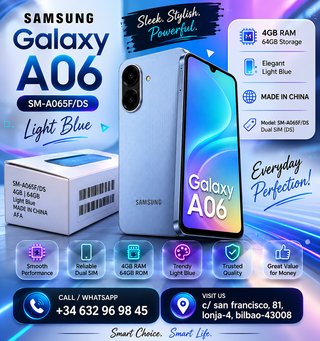 Samsung Galaxy A06 64GB Azul