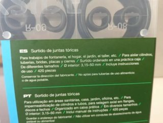 Estuche con 420 Juntas Tóricas PARKSIDE