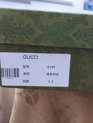 Zapatillas Gucci Azul y Blanco