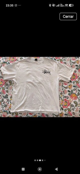 Camiseta Stussy Blanca Hombre