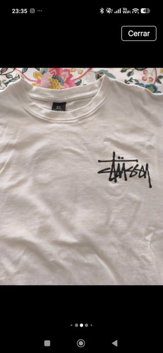 Camiseta Stussy Blanca Hombre