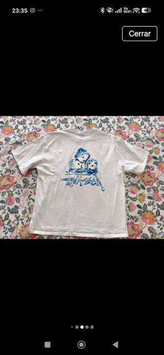 Camiseta Stussy Blanca Hombre
