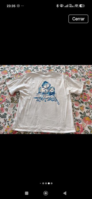 Camiseta Stussy Blanca Hombre