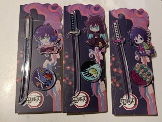 3 Sets Broches Pin Anime Demon Slayer