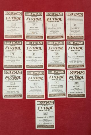 Lote de 61 Cromos Fútbol Panini, Bollycao, y Este.