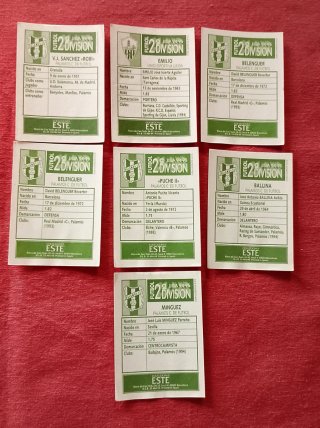 Lote de 61 Cromos Fútbol Panini, Bollycao, y Este.