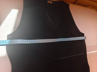 Blusa mujer negra asimétrica