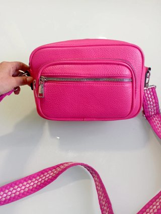Bolso bandolera fucsia