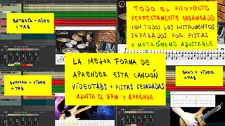 Vídeos-Tabs. Guitarra, Bajo, Drum. COME AS YOU ARE