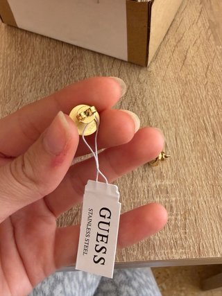 Pendientes Guess Hombre Negro
