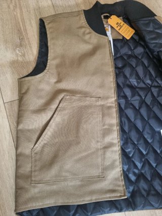 Chaleco Carhartt Acolchado Marrón y Negro