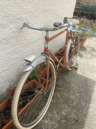 Bicicleta de paseo naranja
