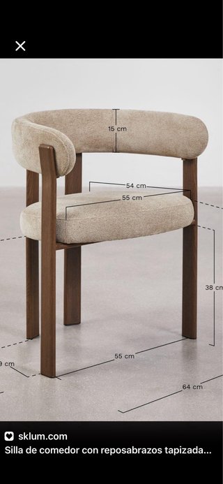 Silla nueva a estrenar color beige