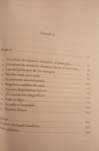 Un universo de la nada