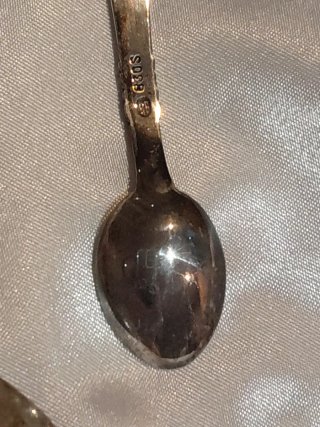 Lotto di 3 cucchiaini in argento scandinavo Sterling 925/830