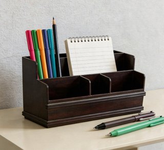 Organizador de escritorio de madera