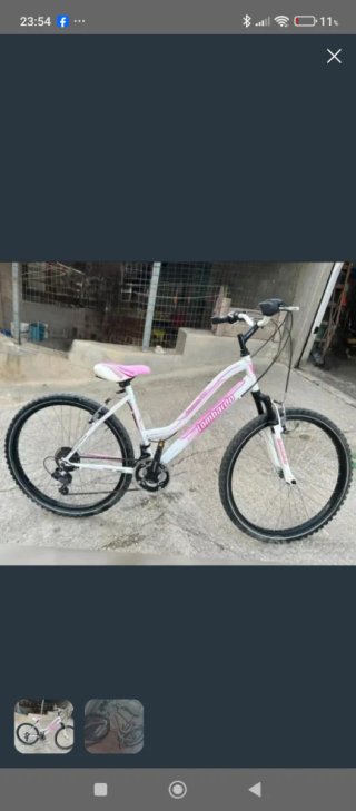 Bicicleta Lombardo Blanca y Rosa