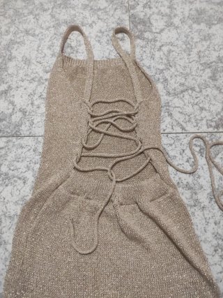 Vestido de fiesta dorado