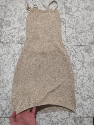 Vestido de fiesta dorado
