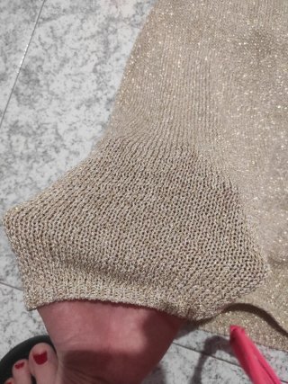 Vestido de fiesta dorado