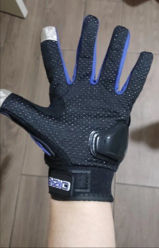Guantes Moto Verano Táctiles Talla M - Azul