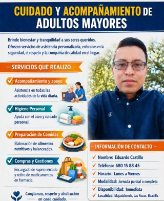 Acompañamiento y cuidado de adultos mayores