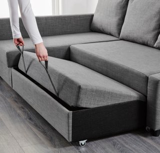 Sofá cama Ikea Friheten chaiselongue arcón +funda