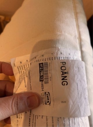 Mecedora Ikea y reposapies