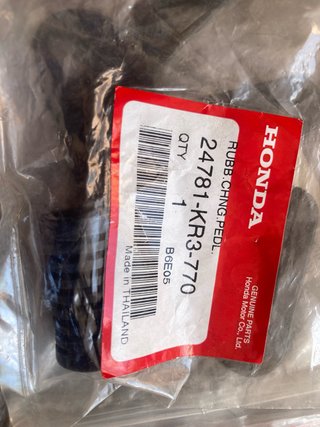 Goma Pedal Palanca Cambios Honda 24781-KR3-770