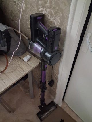 Aspiradora escoba morada