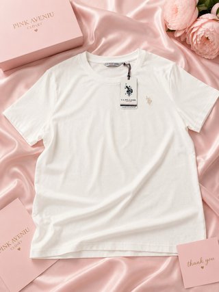 Camiseta Polo Ralph Lauren Blanca Mujer