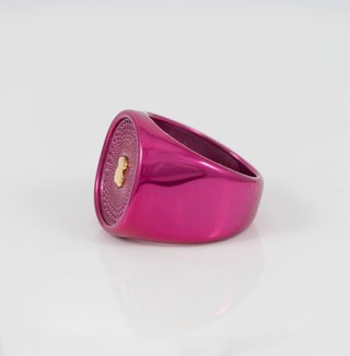Anillo Tous Plata 925 Fucsia Oursin