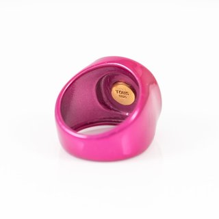 Anillo Tous Plata 925 Fucsia Oursin