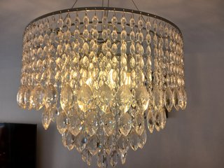 Lámpara araña cristal salón