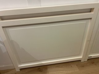 Cabezal cama doble o 2 individual blanco madera