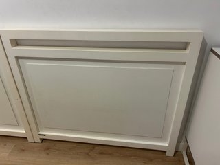 Cabezal cama doble o 2 individual blanco madera