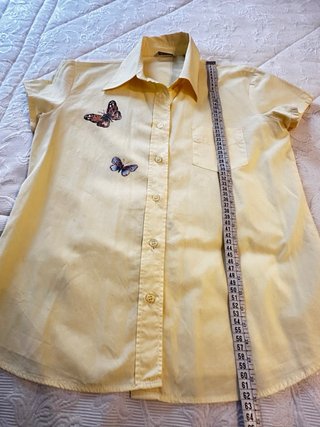 Camisa Zara pintada a mano mariposas
